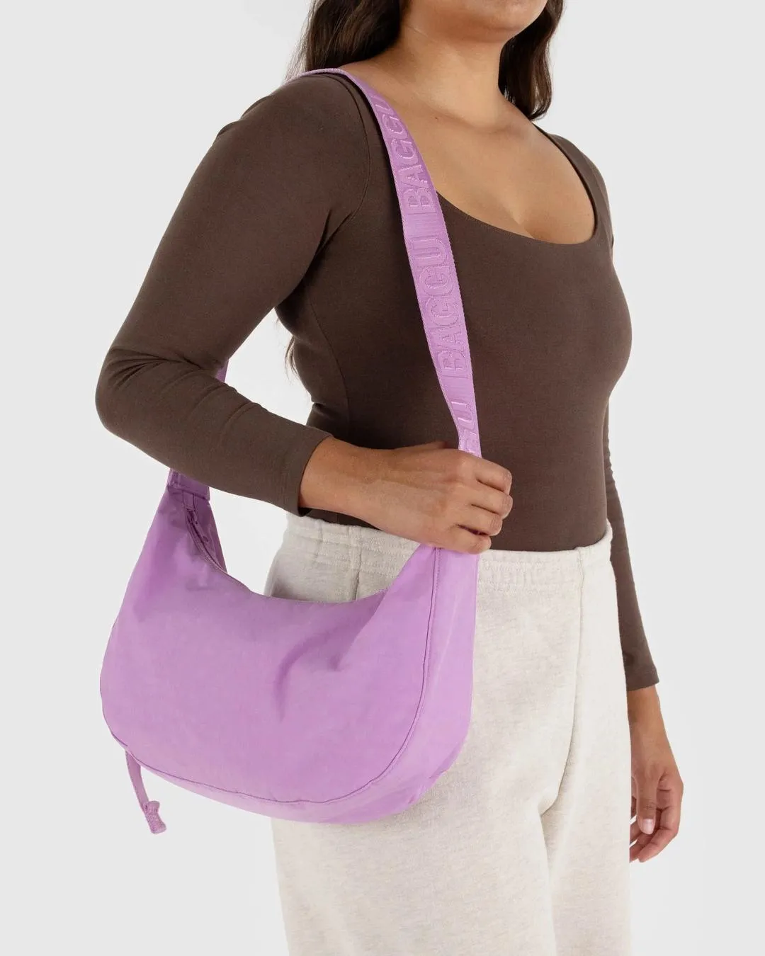 Medium Nylon Crescent Bag Peony sold by Camp Brand Goods product image thumbnail 3