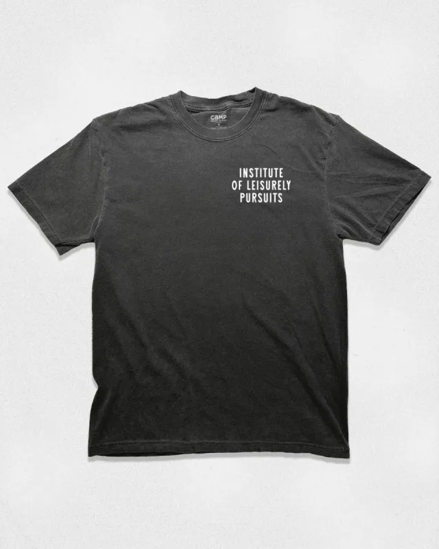 Institute Vintage Tee Faded Black sold by Camp Brand Goods