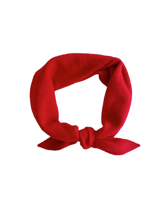 Fuzzy Wool Cravat Scarf Berry Red sold by Camp Brand Goods