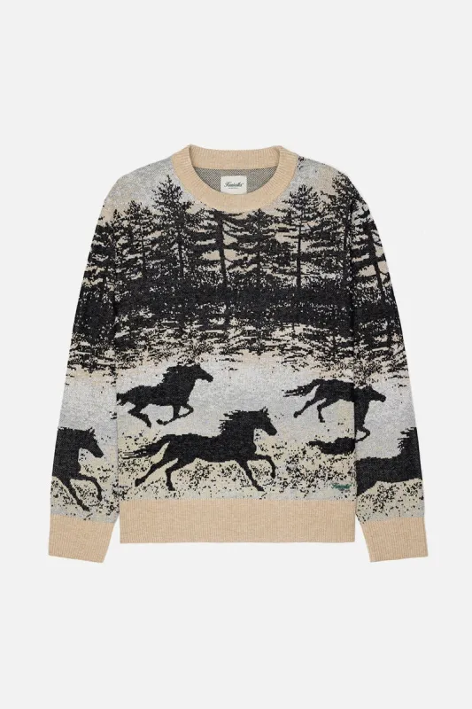 Jacquard Knit Sweater Wild Stallion sold by Camp Brand Goods