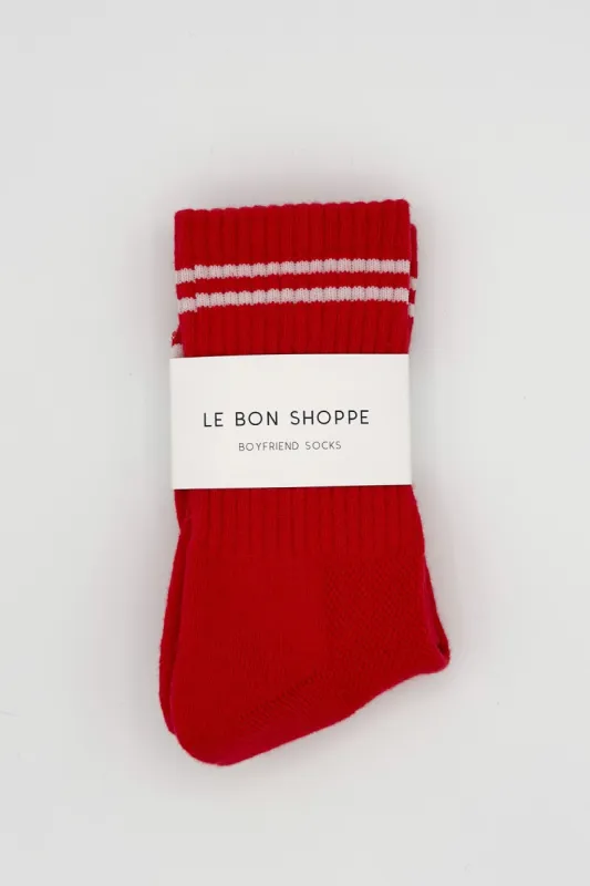 Boyfriend Socks Red sold by Camp Brand Goods