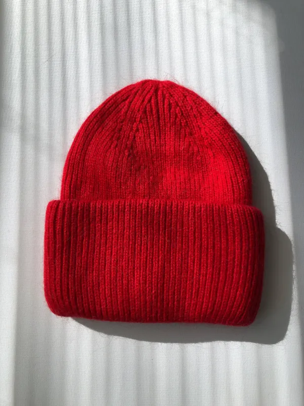 Royal Angora Wool Beanie - Red sold by Camp Brand Goods