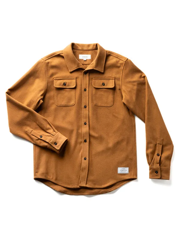 The Twill Overshirt Timber sold by Camp Brand Goods