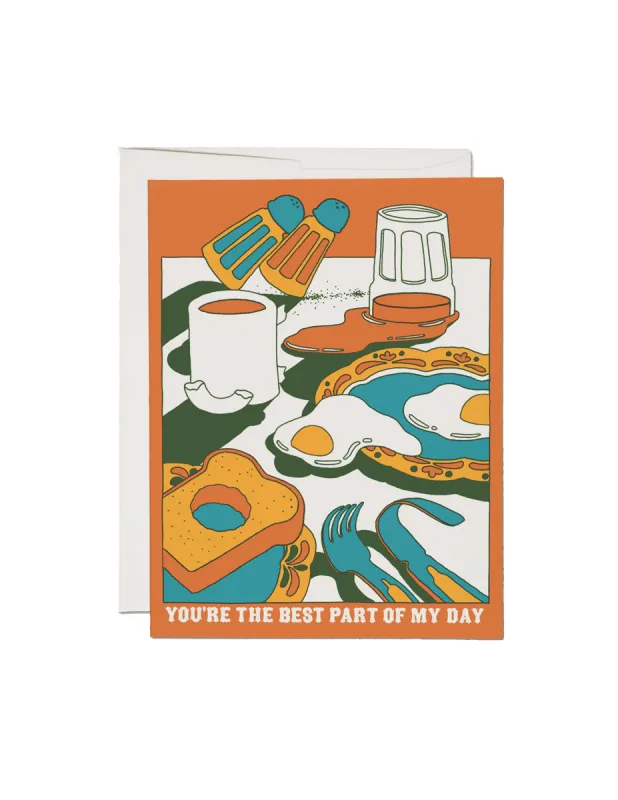 Breakfast Love Card sold by Camp Brand Goods