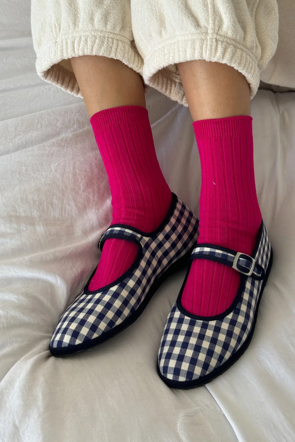 Her Socks Fuschia sold by Camp Brand Goods product image thumbnail 4