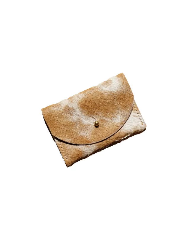 Cardholder - Caramel Speckled Hide sold by Camp Brand Goods