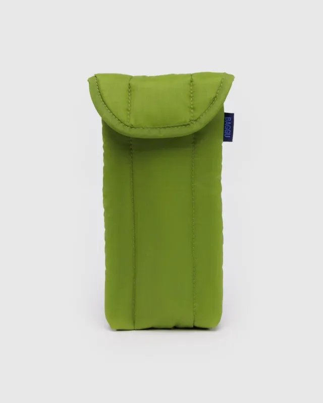 Puffy Glasses Sleeve Green Juice made by BAGGU