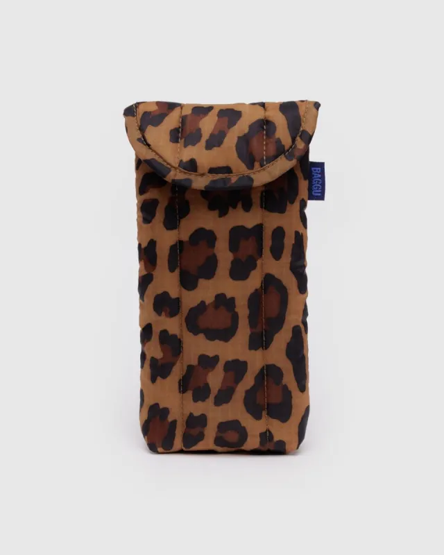 Puffy Glasses Sleeve Leopard sold by Camp Brand Goods