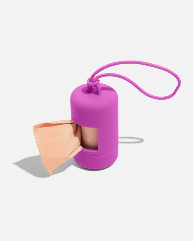 Poop Bag Carrier Orchid sold by Camp Brand Goods