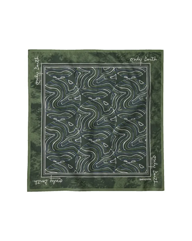 Bandana Only Earth Swirl: Terrain Green sold by Camp Brand Goods