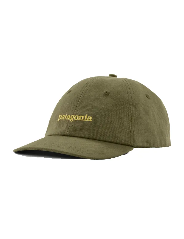 Fitz Roy Icon Trad Cap Text Logo: Tent Green sold by Camp Brand Goods