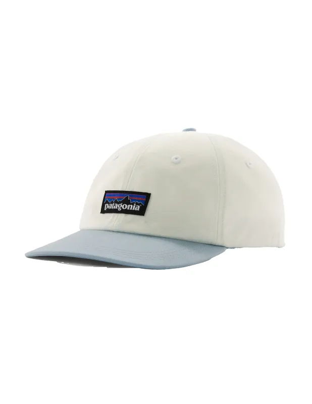 P-6 Label Trad Cap Birch White w/ Fleck Blue sold by Camp Brand Goods