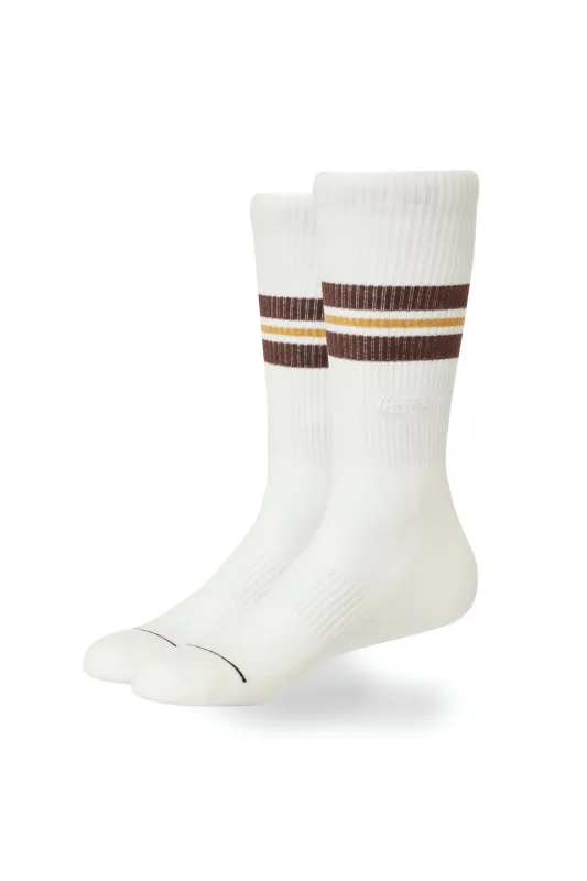 Tres Stripe Sock Off White sold by Camp Brand Goods