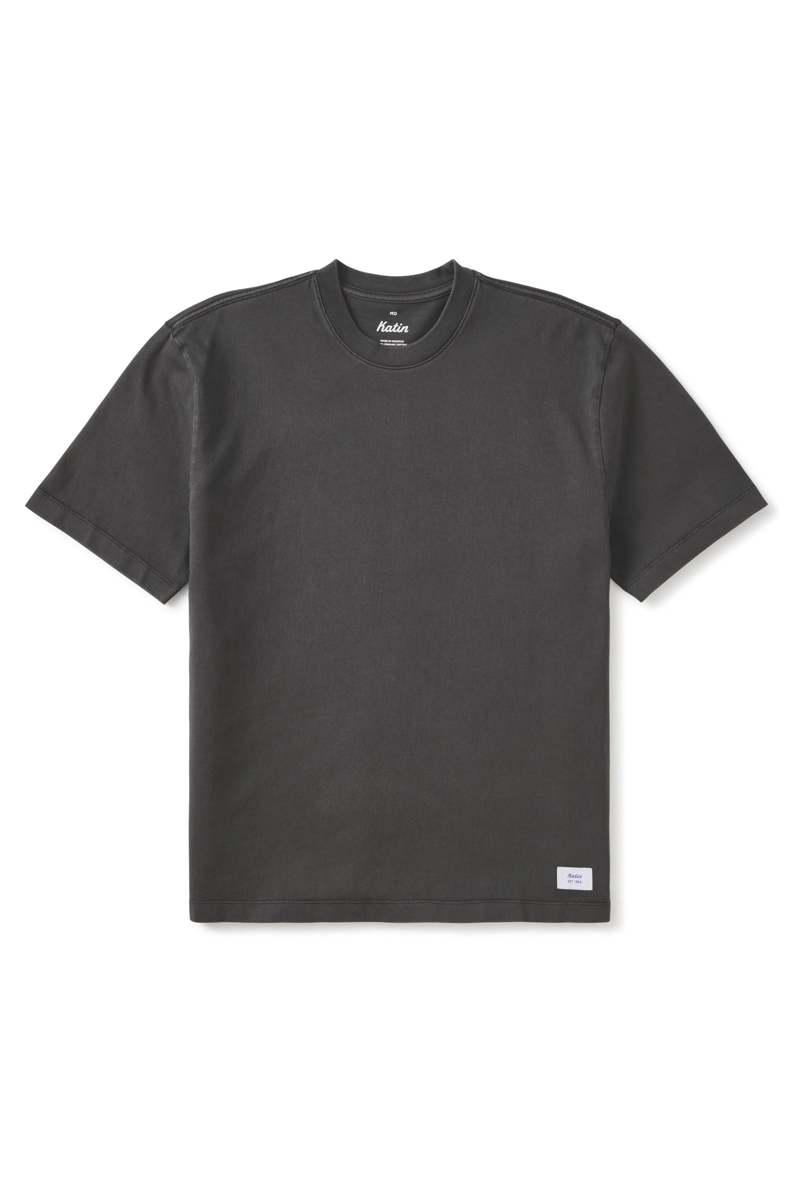 Box Fit Heritage Tee Black Wash Pigment Dye sold by Camp Brand Goods