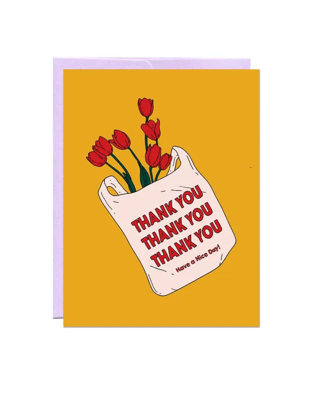 Thank You Flowers Card sold by Camp Brand Goods