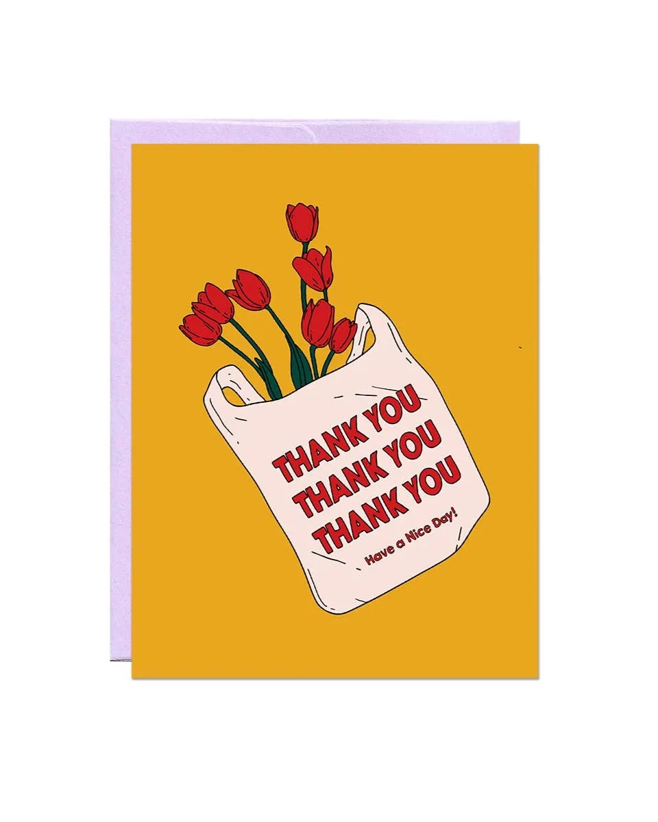 Thank You Flowers Card sold by Camp Brand Goods