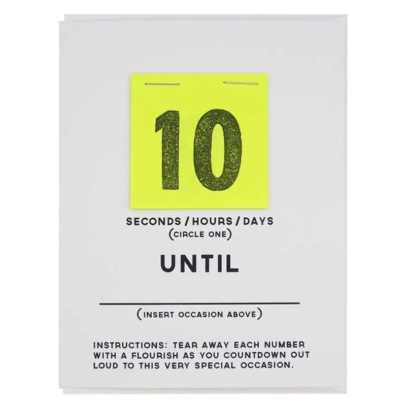 DIY Countdown sold by Camp Brand Goods