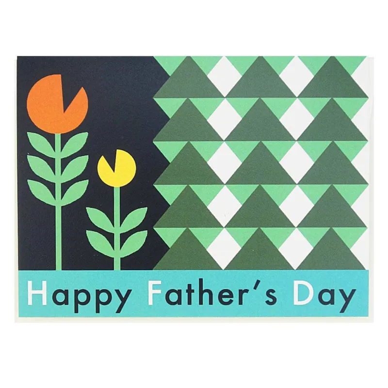 Geometric Father's Day Card sold by Camp Brand Goods