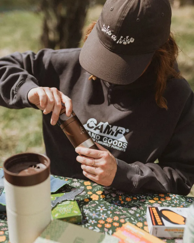 The Shop Relaxed Fleece Hoodie - Faded Black sold by Camp Brand Goods