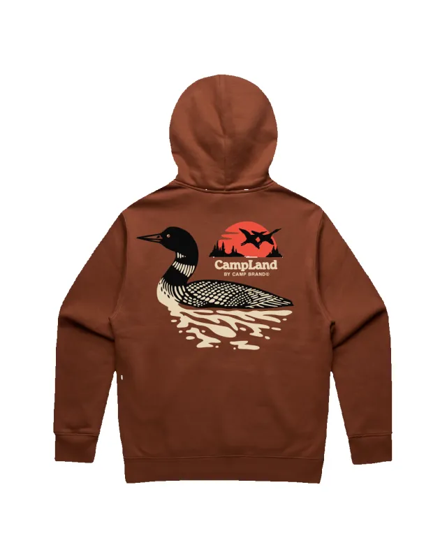 Loon Lake Relaxed Fleece Hoodie - Clay sold by Camp Brand Goods
