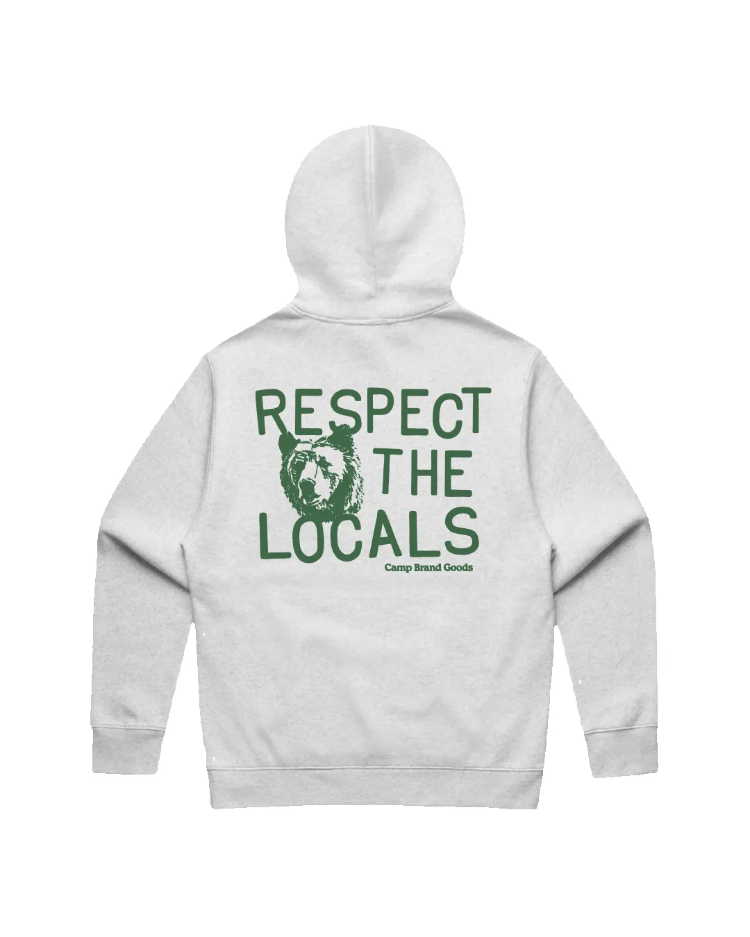 Respect Relaxed Fleece Hoodie - White Heather sold by Camp Brand Goods product image thumbnail 4