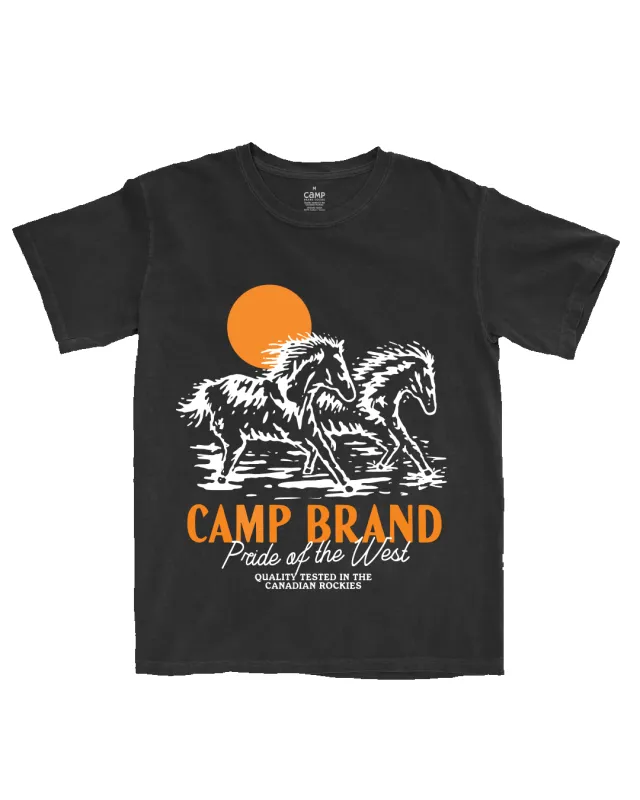 Wild Horses Vintage Tee - Faded Black sold by Camp Brand Goods