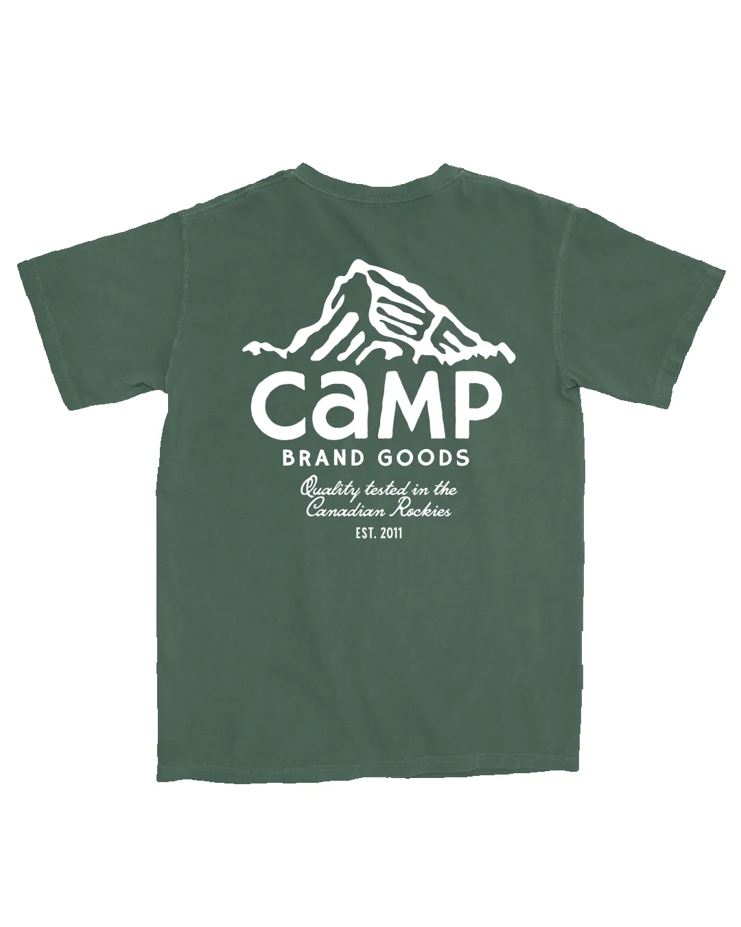 Peak Logo Vintage Tee - Faded Pine sold by Camp Brand Goods