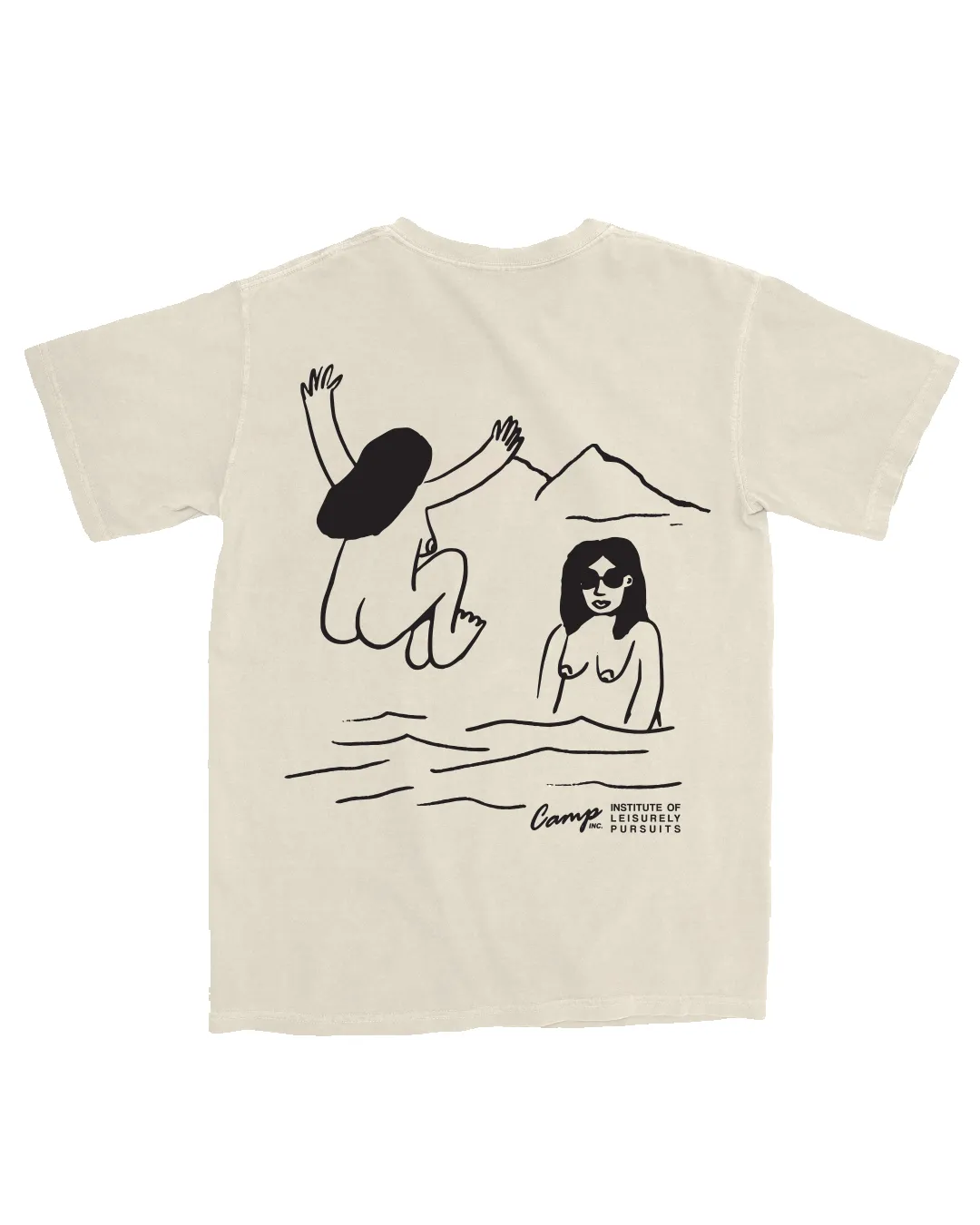 Skinny Dipper Vintage Tee - Off White sold by Camp Brand Goods product image thumbnail 3