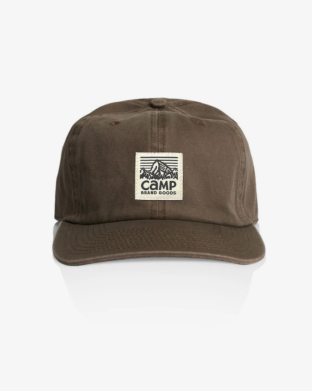 Heritage Logo 6 Panel Camp Hat - Walnut sold by Camp Brand Goods