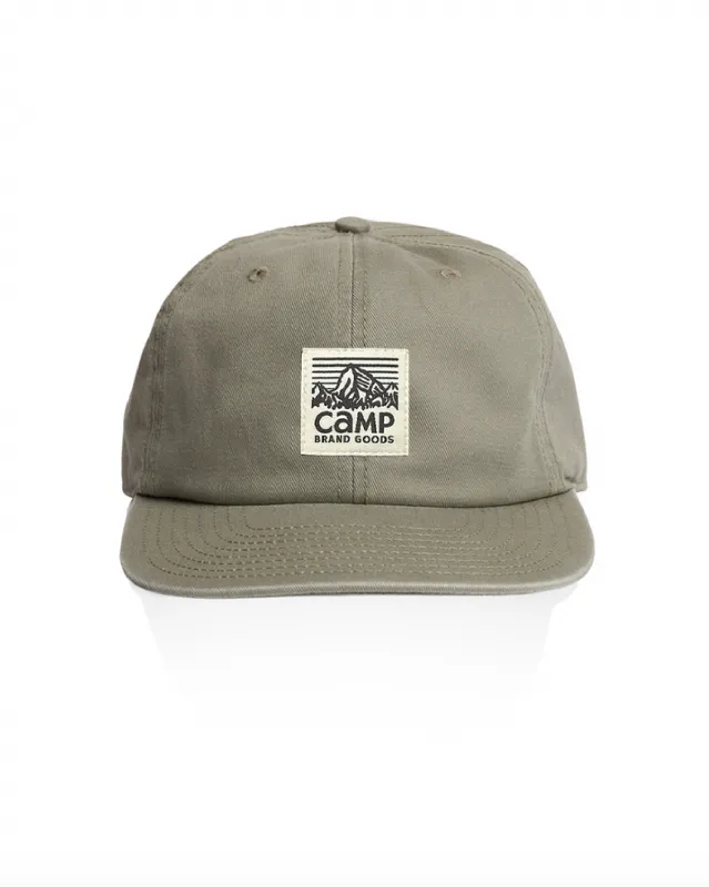 Heritage Logo 6 Panel Camp Hat - Eucalyptus sold by Camp Brand Goods