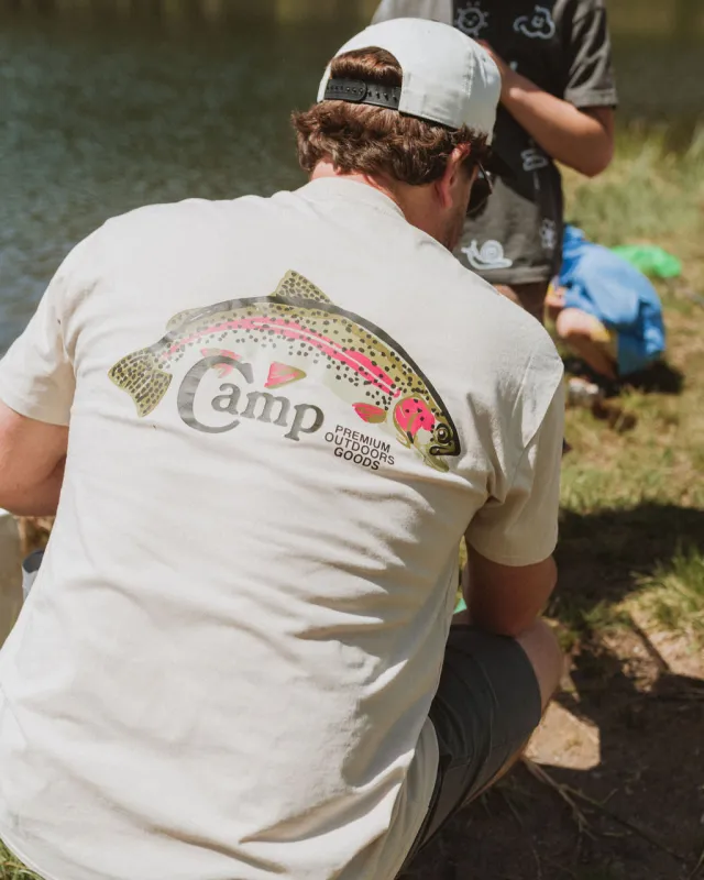 Nice Catch Vintage Tee - Faded Bone sold by Camp Brand Goods
