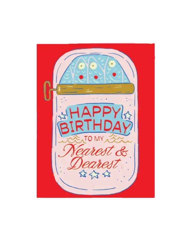 Sardine Birthday Card sold by Camp Brand Goods