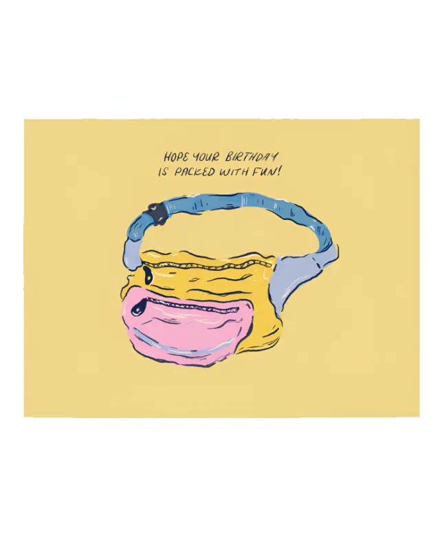 Packed with Fun Card sold by Camp Brand Goods