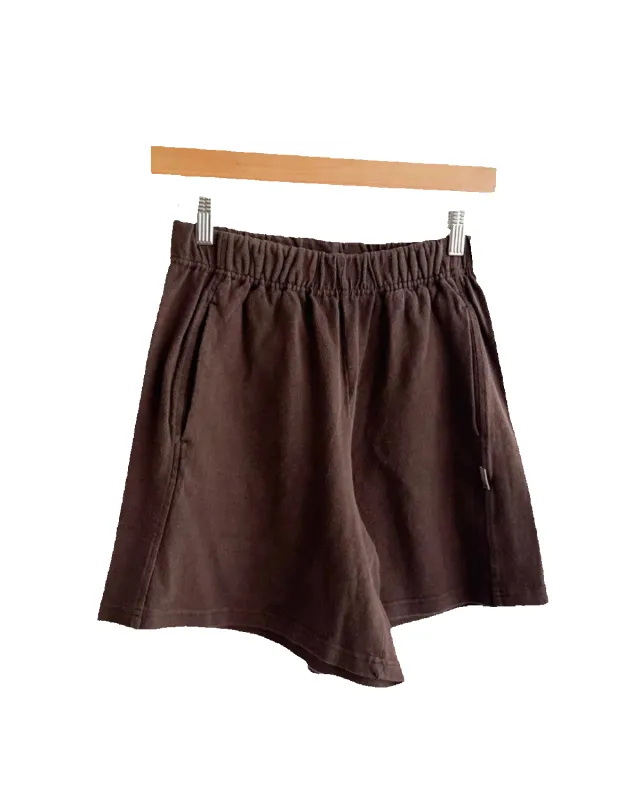 Flared Basketball Shorts Chocolate sold by Camp Brand Goods