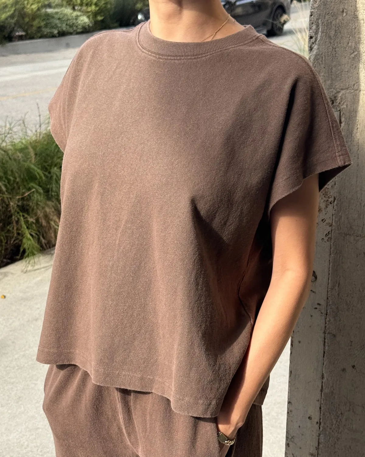 Jeanne Tee Chocolate sold by Camp Brand Goods product image thumbnail 2