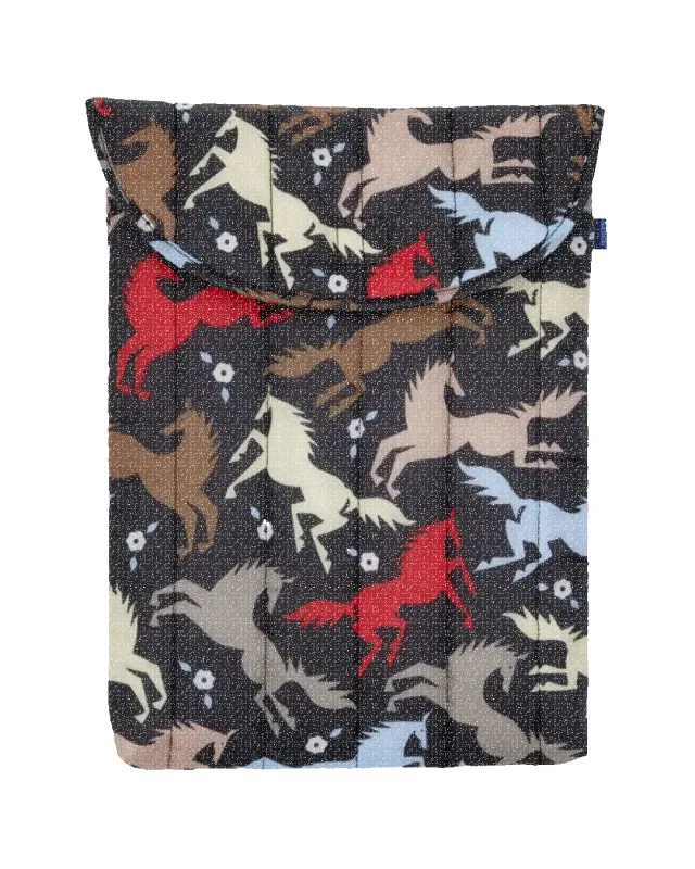 Puffy Laptop Sleeve 13/14" - Horse Cut-Outs sold by Camp Brand Goods