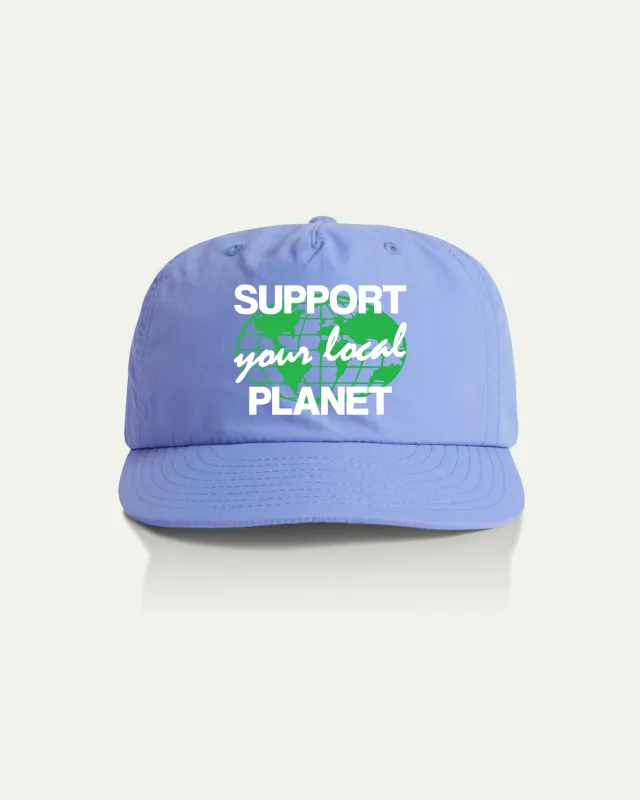 Support Local Nylon Camp Hat - Lapis sold by Camp Brand Goods