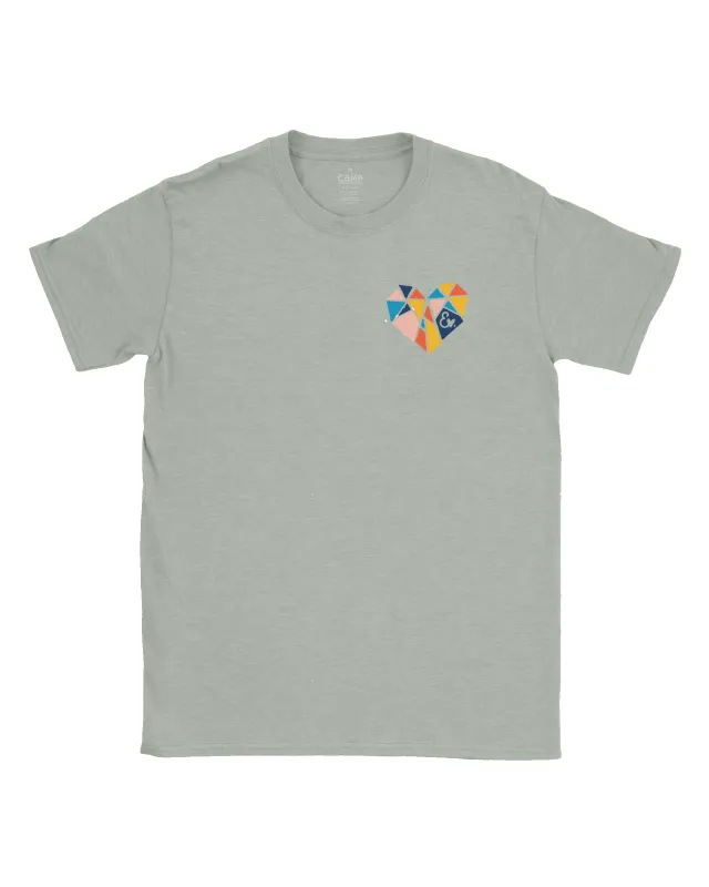 Mountain Heart T-Shirt - Dove sold by Camp Brand Goods