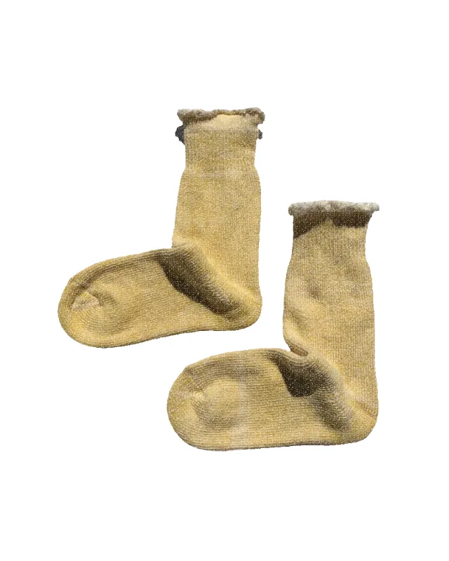 Super Terry Loop Socks Lemon sold by Camp Brand Goods