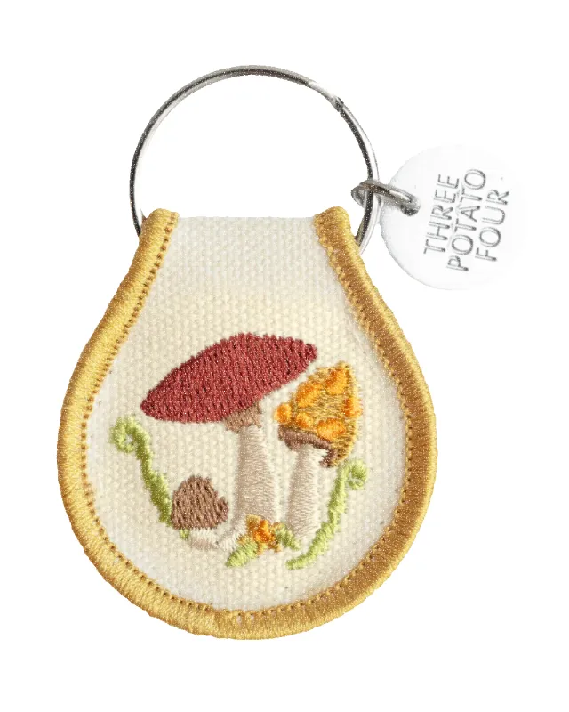 Patch Keychain - Mushroom Field sold by Camp Brand Goods
