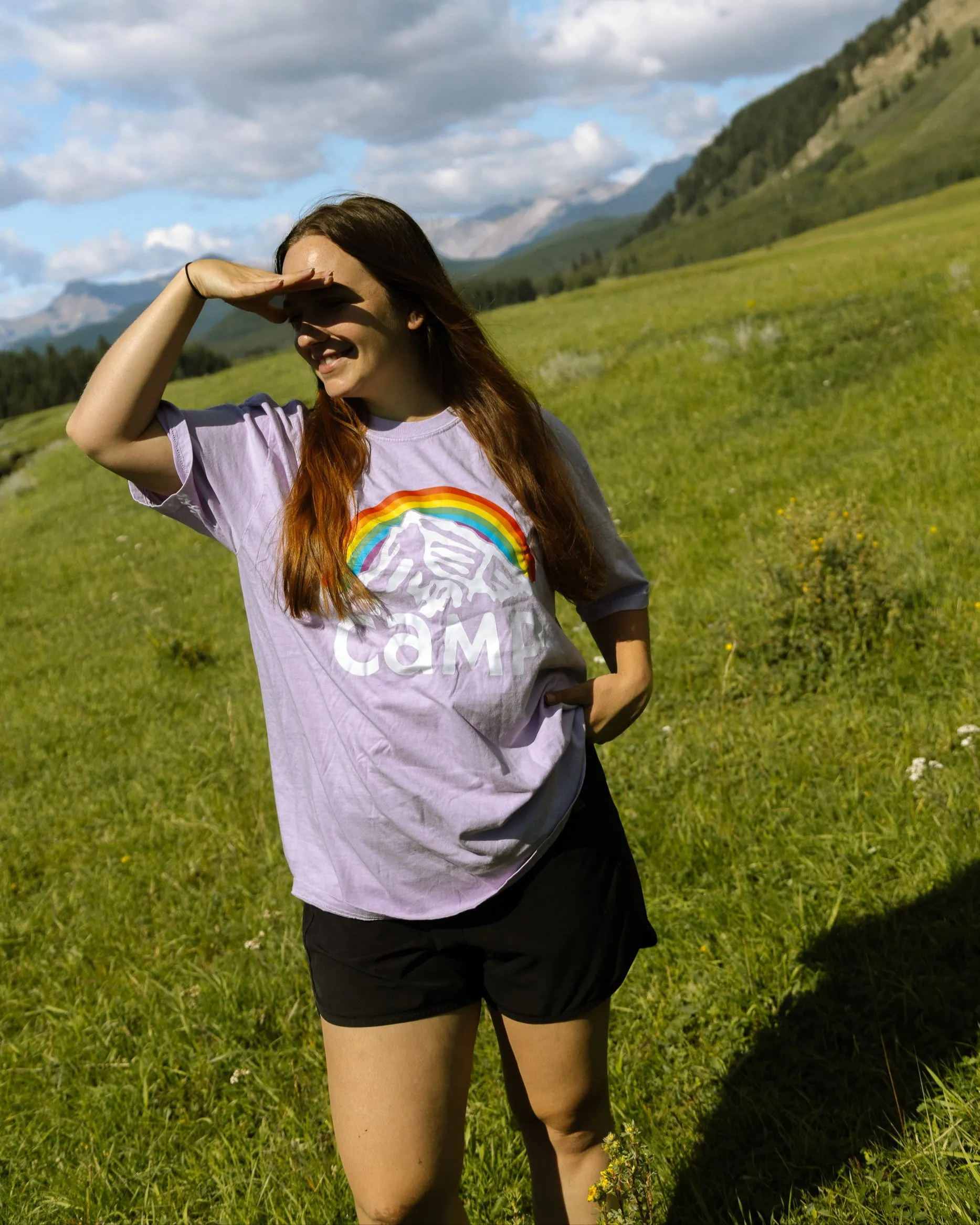 In It Together Vintage Wash Tee - Lilac sold by Camp Brand Goods