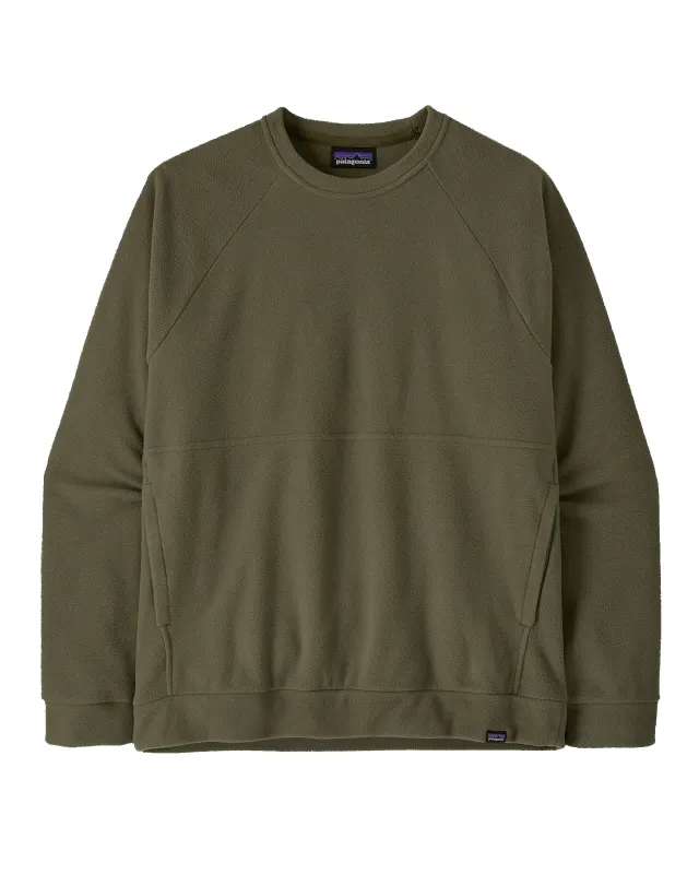 Men's Micro D Crewneck Basin Green sold by Camp Brand Goods