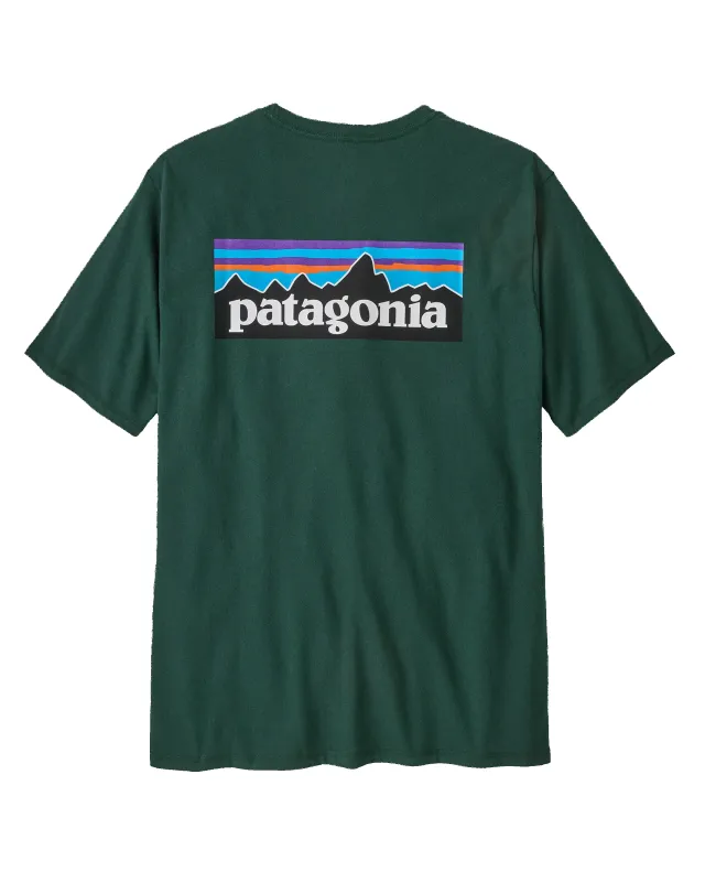 Men's P-6 Logo Responsibili-Tee Cascade Green sold by Camp Brand Goods