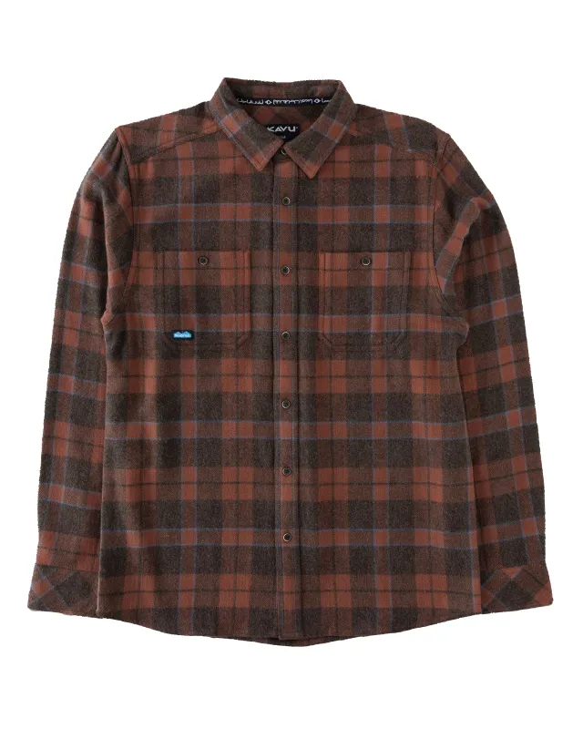 Big Joe Flannel Mahogany Brown sold by Camp Brand Goods