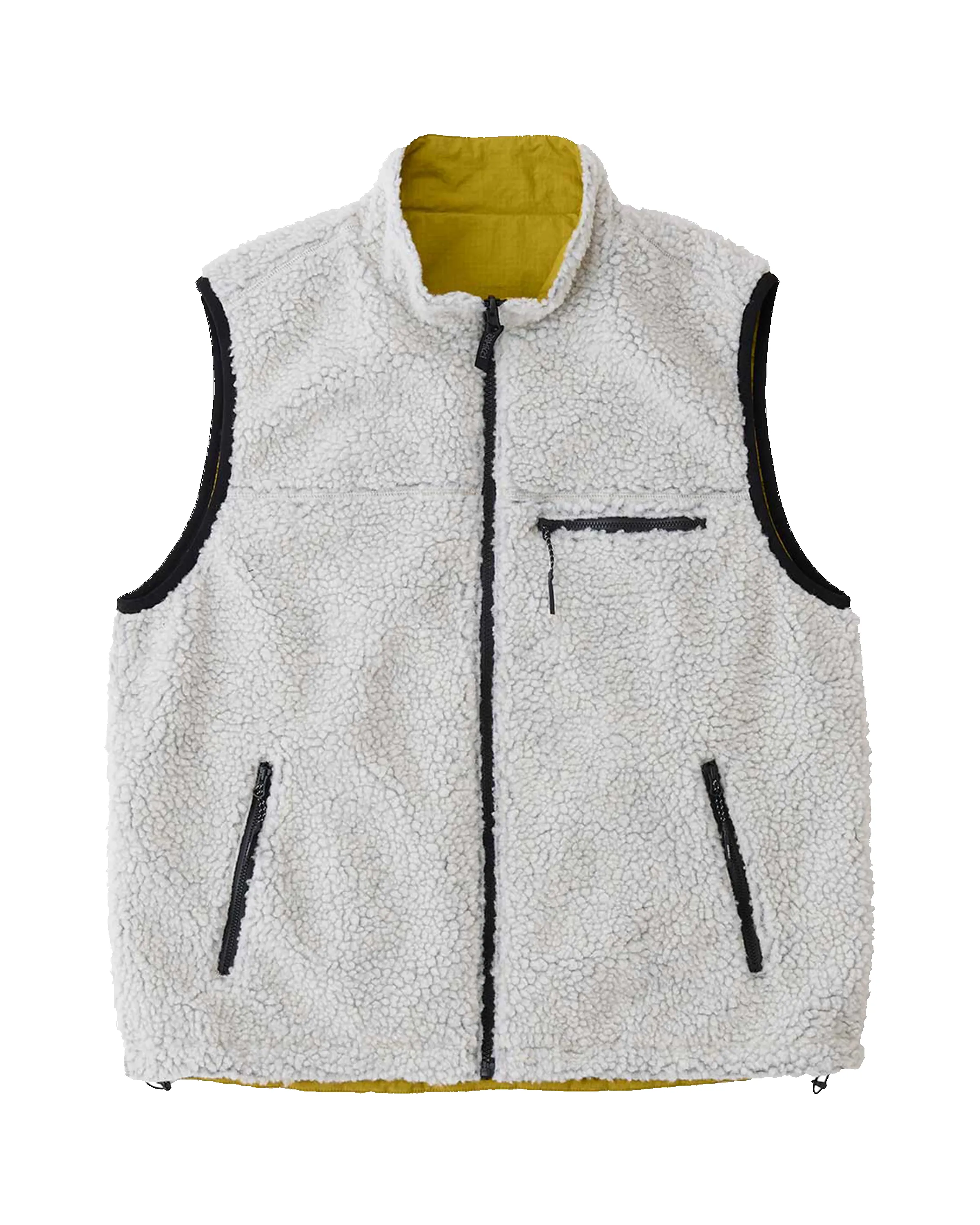 Reversible Sherpa Vest Natural/Chartruese sold by Camp Brand Goods product image thumbnail 3