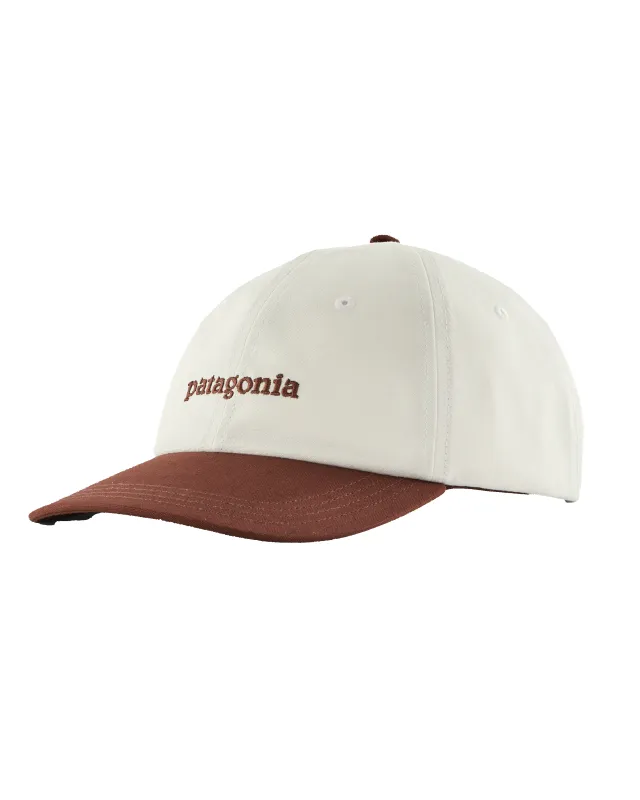 Fitz Roy Icon Trad Cap Text Logo: Dried Vanilla sold by Camp Brand Goods