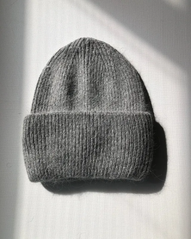 Royal Angora Wool Beanie - Mid Gray sold by Camp Brand Goods