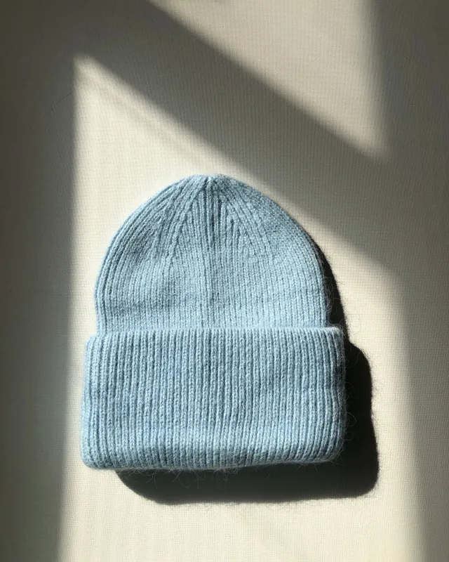 Royal Angora Wool Beanie - Sky Light Blue sold by Camp Brand Goods