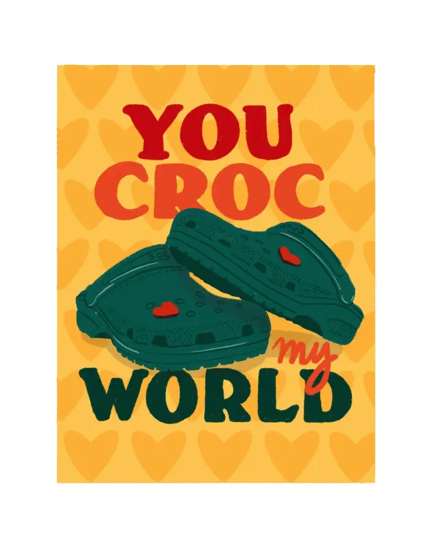 You Croc My World Card sold by Camp Brand Goods