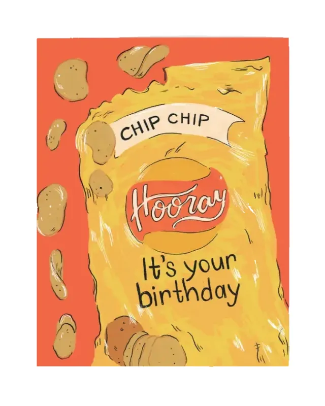 Chip Chip Hooray Birthday Card sold by Camp Brand Goods